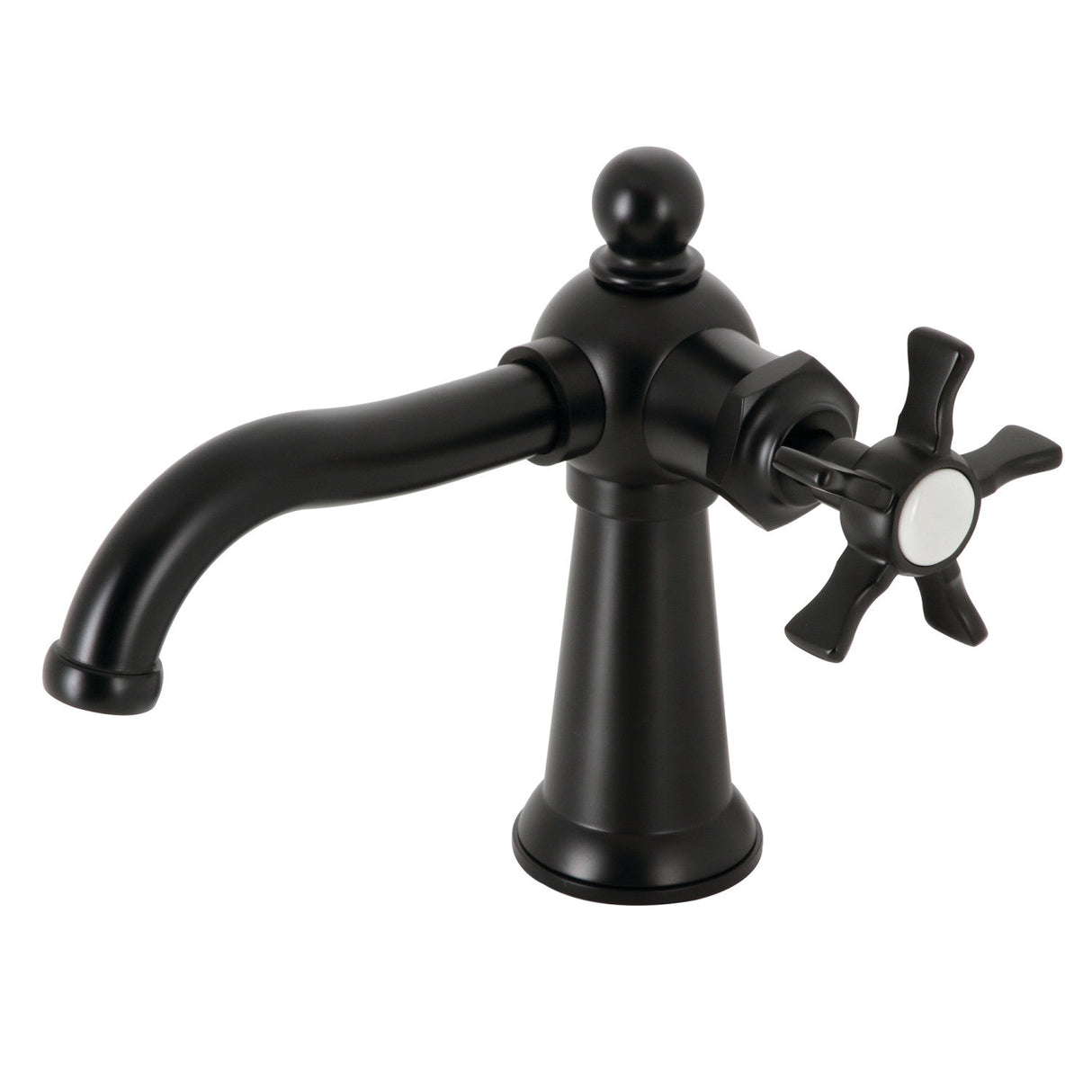 Hamilton KS3540NX Single-Handle 1-Hole Deck Mount Bathroom Faucet with Push Pop-Up, Matte Black