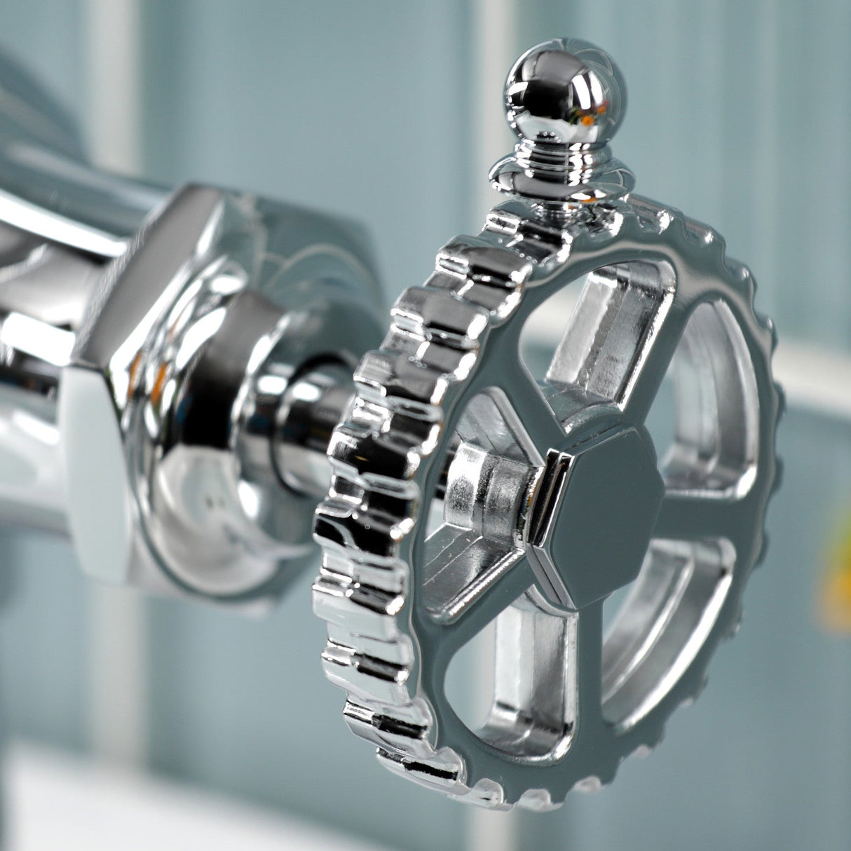 Fuller KS3541CG Single-Handle 1-Hole Deck Mount Bathroom Faucet with Push Pop-Up, Polished Chrome