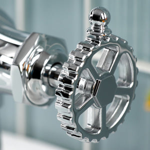 Fuller KS3541CG Single-Handle 1-Hole Deck Mount Bathroom Faucet with Push Pop-Up, Polished Chrome