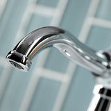Knight KS3541KL Single-Handle 1-Hole Deck Mount Bathroom Faucet with Push Pop-Up, Polished Chrome