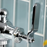 Knight KS3541KL Single-Handle 1-Hole Deck Mount Bathroom Faucet with Push Pop-Up, Polished Chrome