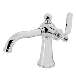 Knight KS3541KL Single-Handle 1-Hole Deck Mount Bathroom Faucet with Push Pop-Up, Polished Chrome