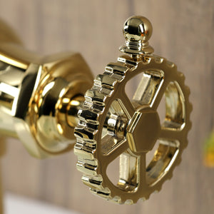 Fuller KS3542CG Single-Handle 1-Hole Deck Mount Bathroom Faucet with Push Pop-Up, Polished Brass