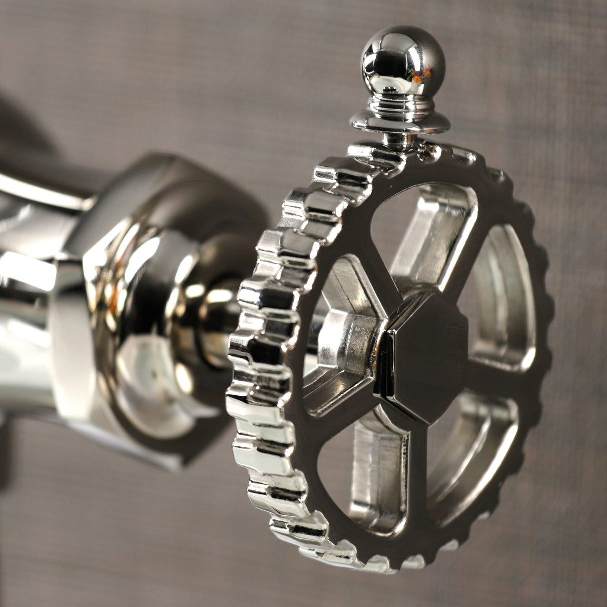 Fuller KS3546CG Single-Handle 1-Hole Deck Mount Bathroom Faucet with Push Pop-Up, Polished Nickel