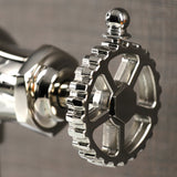 Fuller KS3546CG Single-Handle 1-Hole Deck Mount Bathroom Faucet with Push Pop-Up, Polished Nickel
