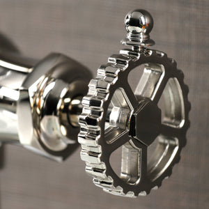 Fuller KS3546CG Single-Handle 1-Hole Deck Mount Bathroom Faucet with Push Pop-Up, Polished Nickel