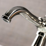 Fuller KS3546CG Single-Handle 1-Hole Deck Mount Bathroom Faucet with Push Pop-Up, Polished Nickel