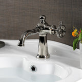 Fuller KS3546CG Single-Handle 1-Hole Deck Mount Bathroom Faucet with Push Pop-Up, Polished Nickel