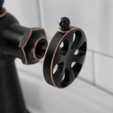 Belknap KS354RXNB Single-Handle 1-Hole Deck Mount Bathroom Faucet with Push Pop-Up, Naples Bronze