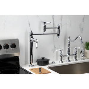 Bel-Air KS3701BPL Single-Hole Deck Mount Pot Filler, Polished Chrome
