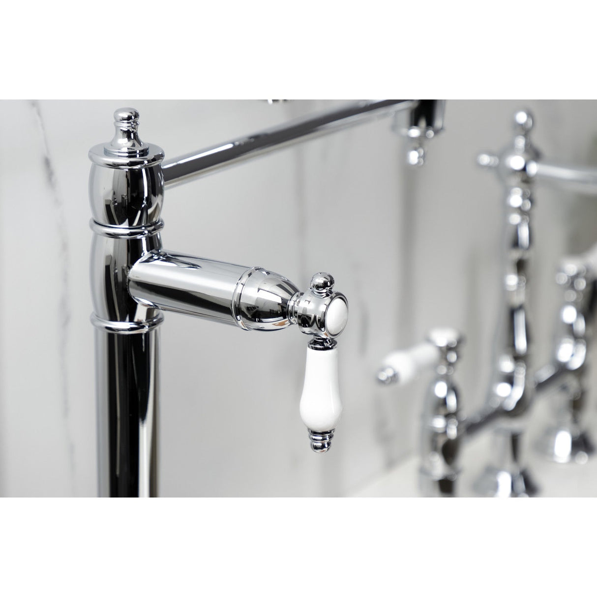 Bel-Air KS3701BPL Single-Hole Deck Mount Pot Filler, Polished Chrome