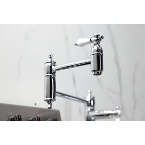 Bel-Air KS3701BPL Single-Hole Deck Mount Pot Filler, Polished Chrome