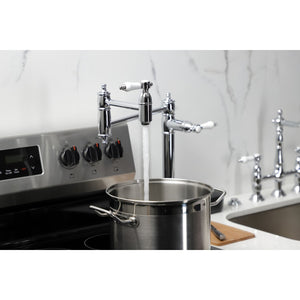 Bel-Air KS3701BPL Single-Hole Deck Mount Pot Filler, Polished Chrome