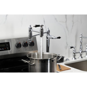 Duchess KS3701PKL Single-Hole Deck Mount Pot Filler, Polished Chrome