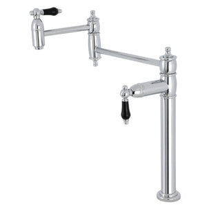 Duchess KS3701PKL Single-Hole Deck Mount Pot Filler, Polished Chrome
