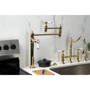 Bel-Air KS3702BPL Single-Hole Deck Mount Pot Filler, Polished Brass