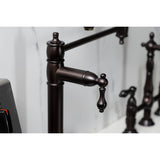 Restoration KS3705AL Single-Hole Deck Mount Pot Filler, Oil Rubbed Bronze