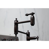 Restoration KS3705AL Single-Hole Deck Mount Pot Filler, Oil Rubbed Bronze