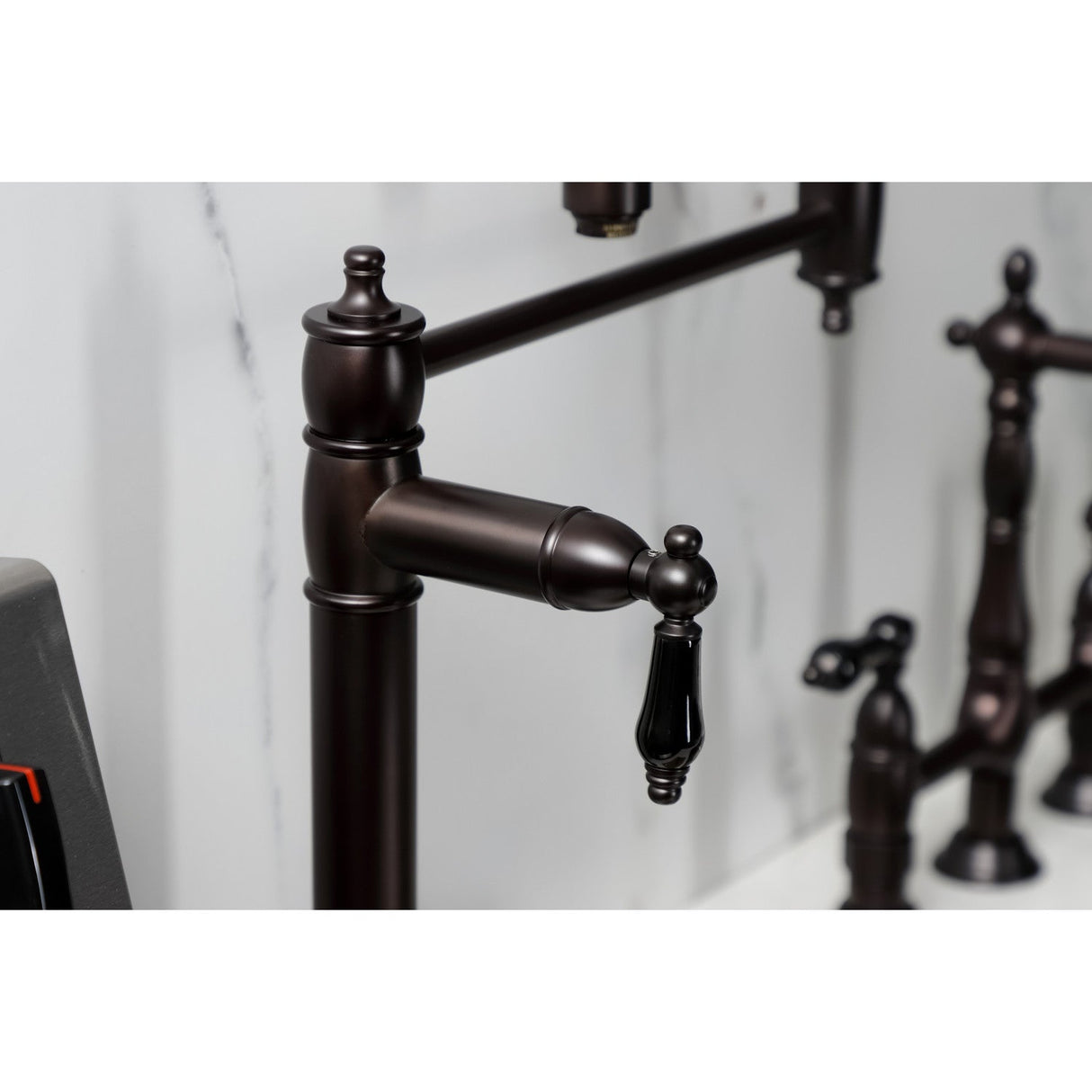 Duchess KS3705PKL Single-Hole Deck Mount Pot Filler, Oil Rubbed Bronze