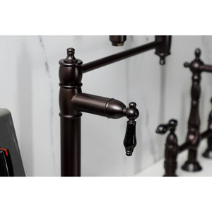 Duchess KS3705PKL Single-Hole Deck Mount Pot Filler, Oil Rubbed Bronze