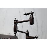 Duchess KS3705PKL Single-Hole Deck Mount Pot Filler, Oil Rubbed Bronze