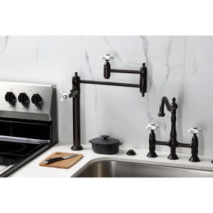 Restoration KS3705PX Single-Hole Deck Mount Pot Filler, Oil Rubbed Bronze