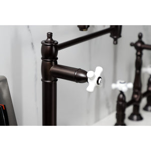 Restoration KS3705PX Single-Hole Deck Mount Pot Filler, Oil Rubbed Bronze