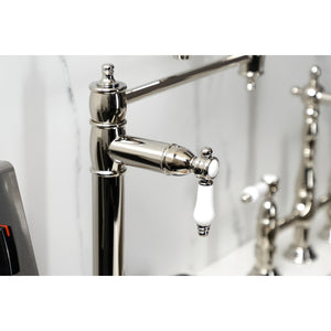 Bel-Air KS3706BPL Single-Hole Deck Mount Pot Filler, Polished Nickel