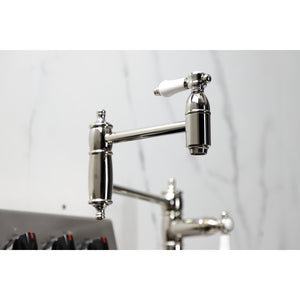 Bel-Air KS3706BPL Single-Hole Deck Mount Pot Filler, Polished Nickel
