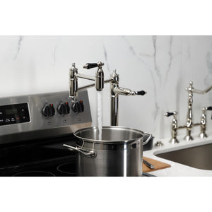 Duchess KS3706PKL Single-Hole Deck Mount Pot Filler, Polished Nickel