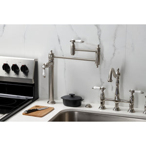 Bel-Air KS3708BPL Single-Hole Deck Mount Pot Filler, Brushed Nickel