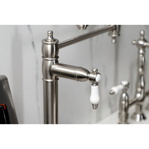 Bel-Air KS3708BPL Single-Hole Deck Mount Pot Filler, Brushed Nickel