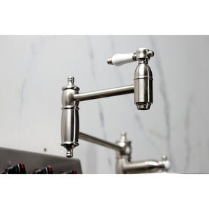 Bel-Air KS3708BPL Single-Hole Deck Mount Pot Filler, Brushed Nickel