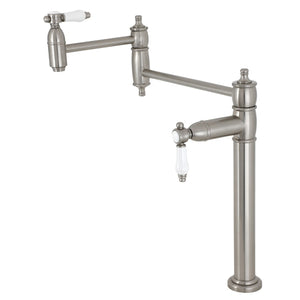 Bel-Air KS3708BPL Single-Hole Deck Mount Pot Filler, Brushed Nickel