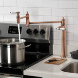 Bel-Air KS370BPLAC Single-Hole Deck Mount Pot Filler, Antique Copper