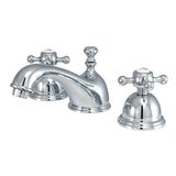 Vintage KS3961BX Two-Handle 3-Hole Deck Mount Widespread Bathroom Faucet with Brass Pop-Up, Polished Chrome