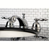 Templeton KS3961TL Two-Handle 3-Hole Deck Mount Widespread Bathroom Faucet with Brass Pop-Up, Polished Chrome