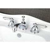 Wilshire KS3961WLL Two-Handle 3-Hole Deck Mount Widespread Bathroom Faucet with Brass Pop-Up, Polished Chrome