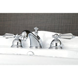 Wilshire KS3961WLL Two-Handle 3-Hole Deck Mount Widespread Bathroom Faucet with Brass Pop-Up, Polished Chrome