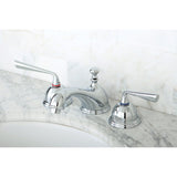 Silver Sage KS3961ZL Two-Handle 3-Hole Deck Mount Widespread Bathroom Faucet with Brass Pop-Up, Polished Chrome