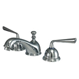 Silver Sage KS3961ZL Two-Handle 3-Hole Deck Mount Widespread Bathroom Faucet with Brass Pop-Up, Polished Chrome