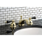 Duchess KS3962PKL Two-Handle 3-Hole Deck Mount Widespread Bathroom Faucet with Brass Pop-Up, Polished Brass