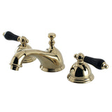 Duchess KS3962PKL Two-Handle 3-Hole Deck Mount Widespread Bathroom Faucet with Brass Pop-Up, Polished Brass