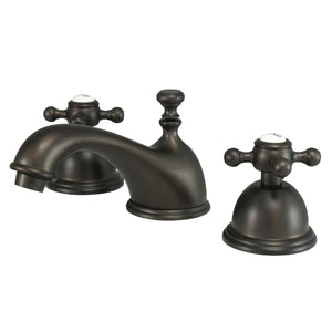 Vintage KS3965BX Two-Handle 3-Hole Deck Mount Widespread Bathroom Faucet with Brass Pop-Up, Oil Rubbed Bronze