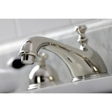 Duchess KS3966PKL Two-Handle 3-Hole Deck Mount Widespread Bathroom Faucet with Brass Pop-Up, Polished Nickel