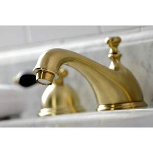 Duchess KS3967PKL Two-Handle 3-Hole Deck Mount Widespread Bathroom Faucet with Brass Pop-Up, Brushed Brass