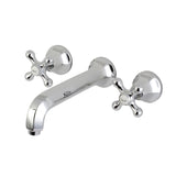 Metropolitan KS4021AX Two-Handle 3-Hole Wall Mount Roman Tub Faucet, Polished Chrome
