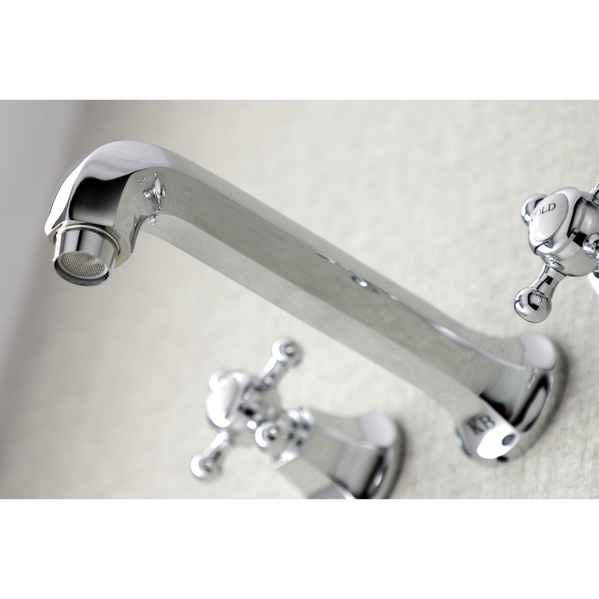 Metropolitan KS4021BX Two-Handle 3-Hole Wall Mount Roman Tub Faucet, Polished Chrome