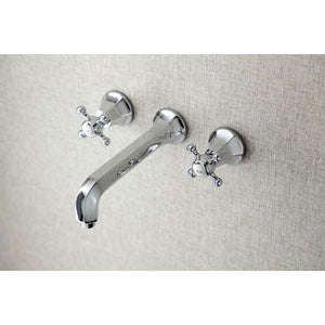 Metropolitan KS4021BX Two-Handle 3-Hole Wall Mount Roman Tub Faucet, Polished Chrome