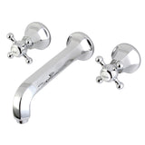 Metropolitan KS4021BX Two-Handle 3-Hole Wall Mount Roman Tub Faucet, Polished Chrome